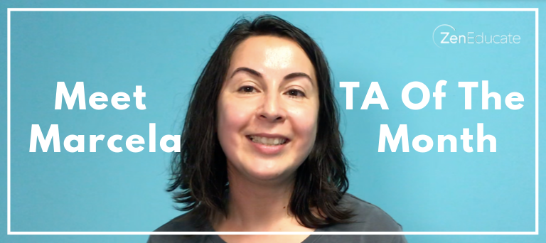 Meet our TA of the month - Marcela