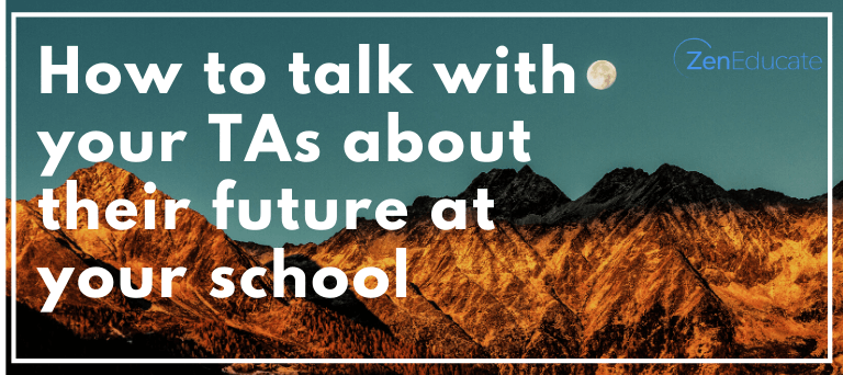 How to talk with your TAs about their future at your school 